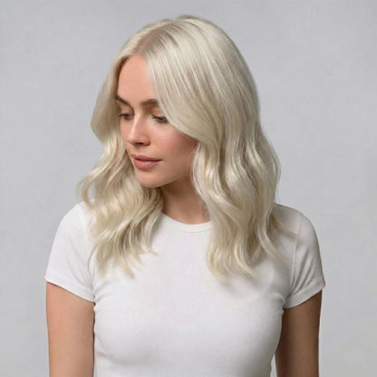 Silver Stone Wavy Human Hair Topper for Women - VIVACROWN