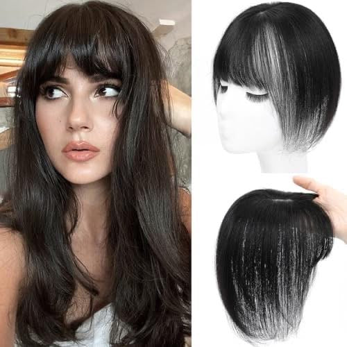 2025年 薄毛対策に！前髪付きストレートヘア用トッパー