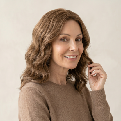 Luxury Wavy Hair Topper For Women — Seamless Crown Coverage