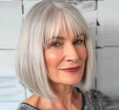 Fashion Straight Hair Topper With Bangs For Thinning Hair - VIVACROWN