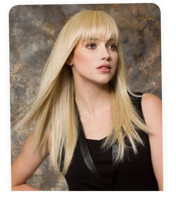 Fashion Straight Hair Topper With Bangs For Thinning Hair - VIVACROWN