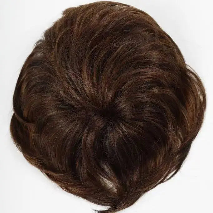 Short Pixie Cut Human Hair Topper with Bangs for Women - VIVACROWN