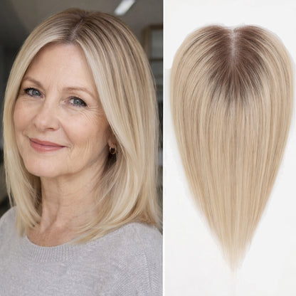 Effortless Crown Volume Topper – Instant Coverage for Thinning & Gray Roots