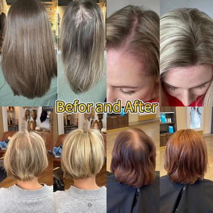 Instant Hair Thickening Crown Topper – Pre-Styled Invisible Topper