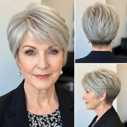 Classic Straight Pixie Hair Topper – Instant Fullness for Thinning Crowns