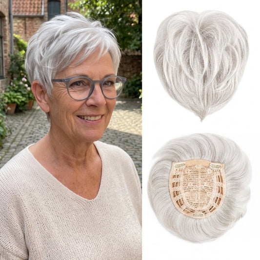 Classic Straight Pixie Hair Topper – Instant Fullness for Thinning Crowns