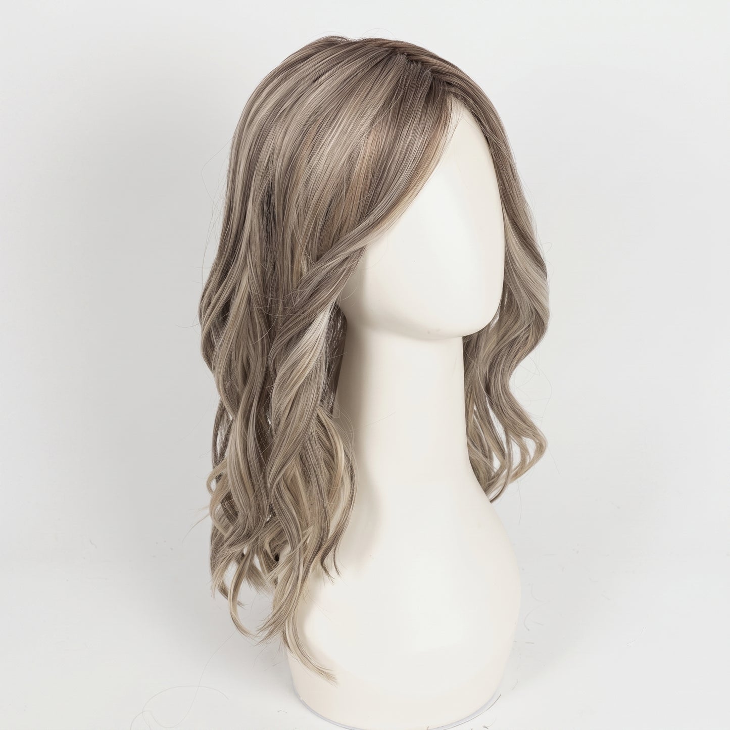 Seamless Wavy Topper for Thinning Hair – Instantly Volume-Boosting Crown Piece
