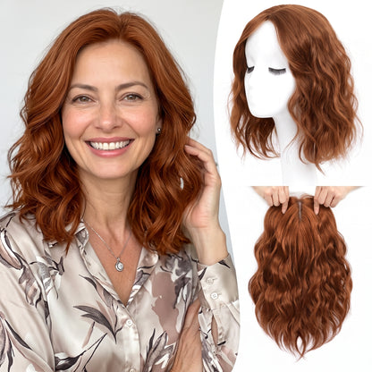Natural Wavy Hair Topper for Crown Volume & Thinning Hair