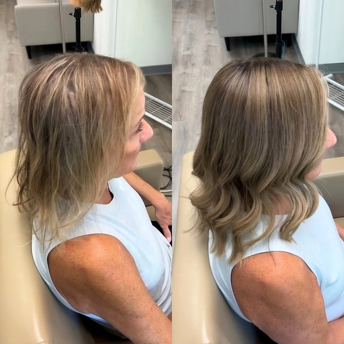 Seamless Wavy Hair Topper for Women – Natural Hairline & Crown Volume