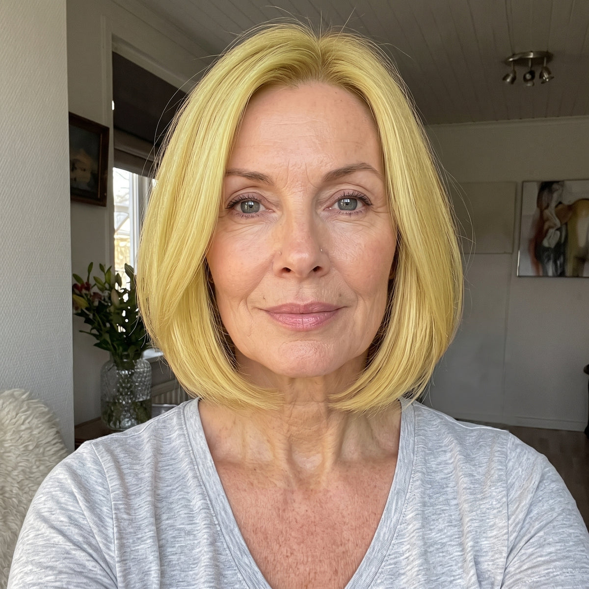 Middle Part Straight Hair Topper for Thinning Hair – Clip In Crown Volume