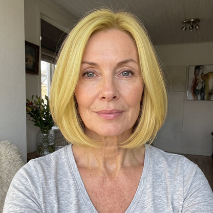 Middle Part Straight Hair Topper for Thinning Hair – Clip In Crown Volume
