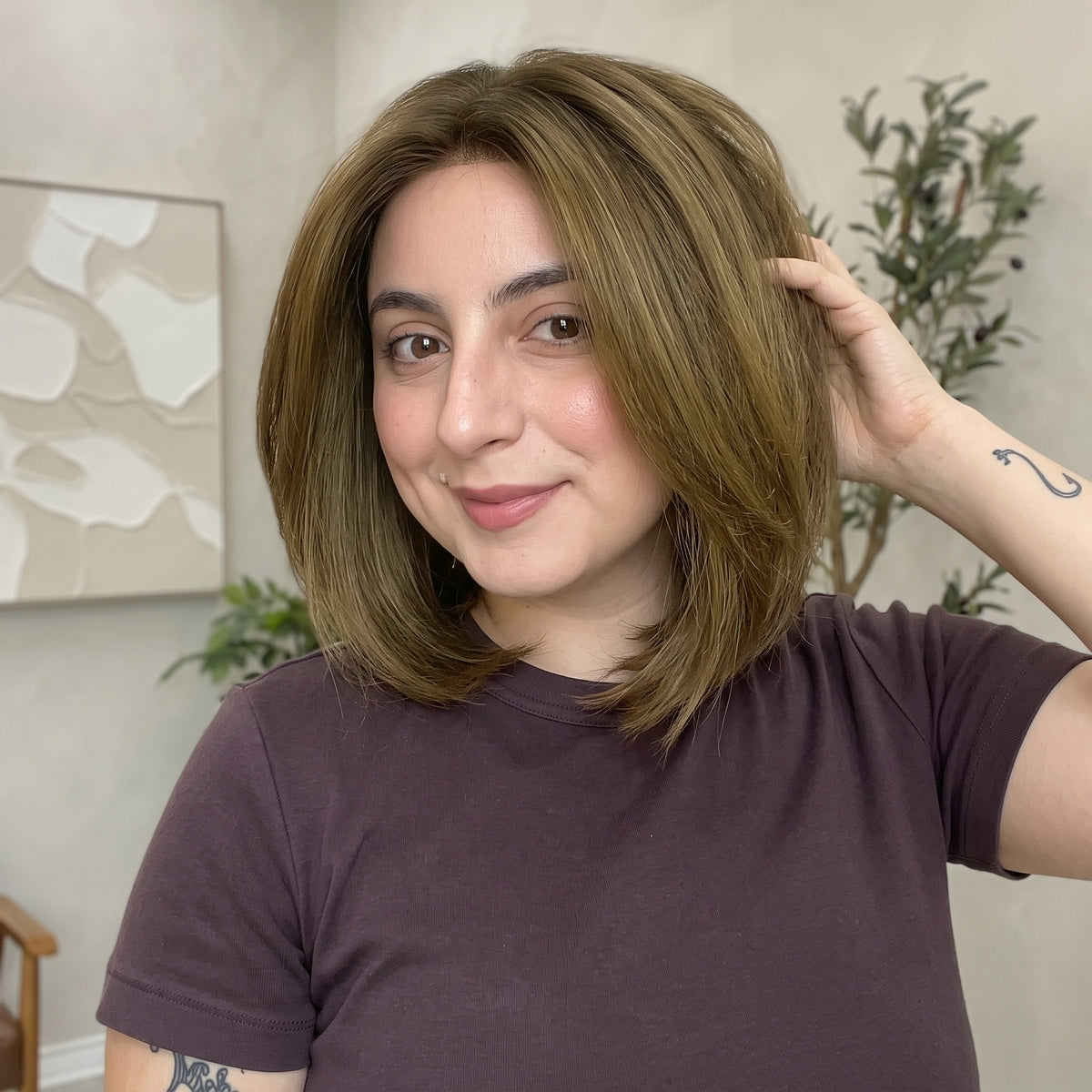 Middle Part Straight Hair Topper for Thinning Hair – Clip In Crown Volume
