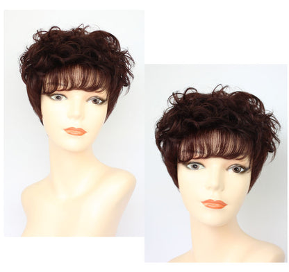 Fashion Wavy Curly Human Hair Wigs for Women