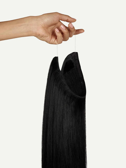 100%Human Halo Hair Extension Natural Hidden Wire