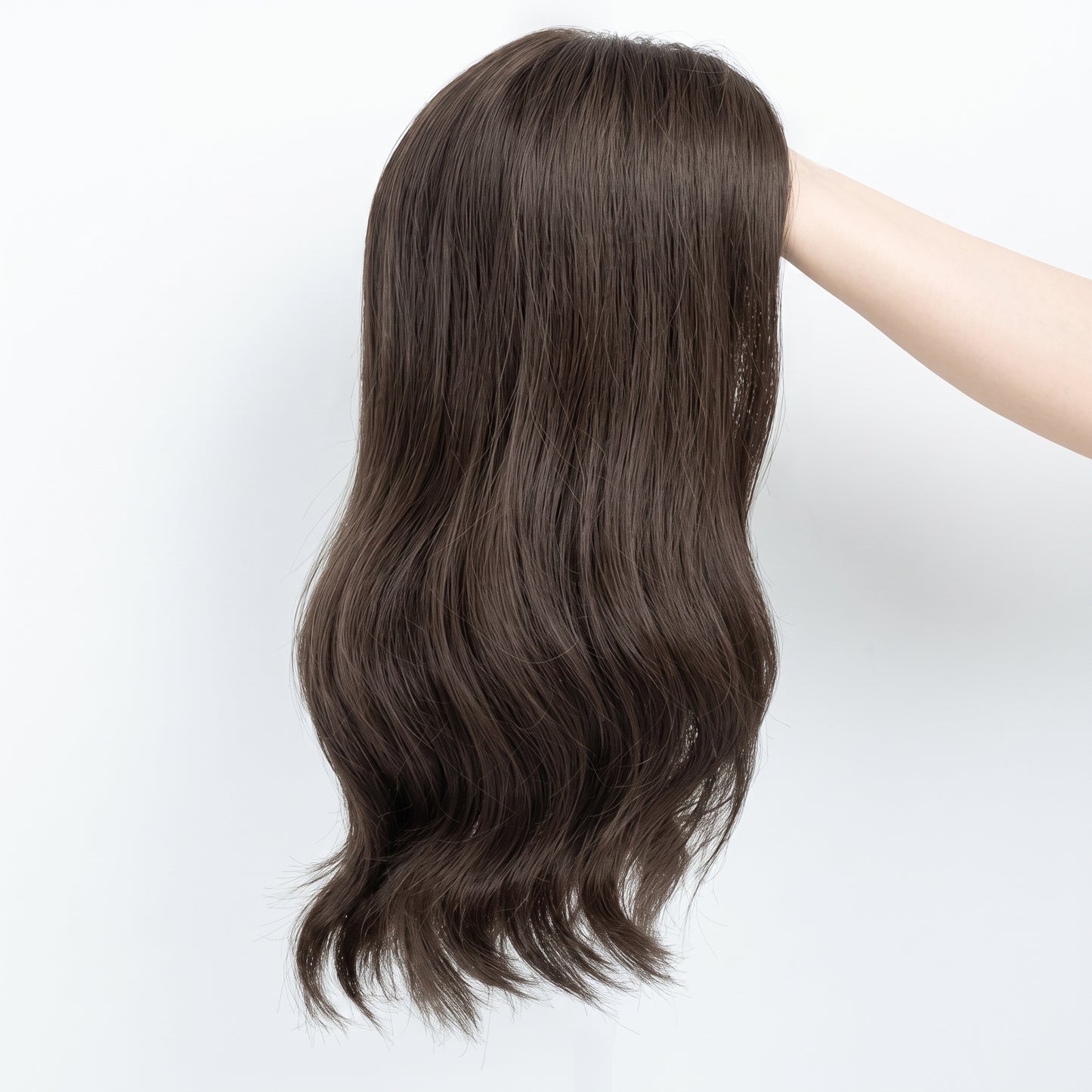 7"x8" Hand-Tied Mono Base Real Human Hair Topper | Seamless Lace Front, Lightweight & Realistic Density for Women