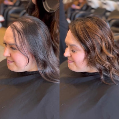 Seamless Wavy Topper for Thinning Hair – Instantly Volume-Boosting Crown Piece