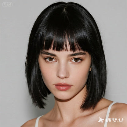 通気性と快適性に優れた女性用前髪付きヘアトッパー