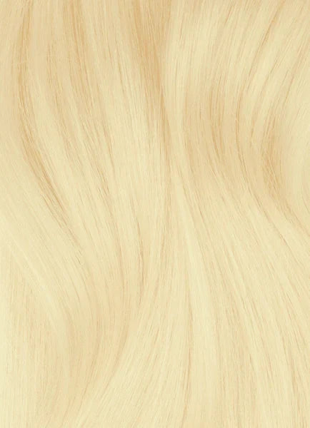 Human Hair Weft Sew In Extensions Platinum Blonde (#60)