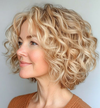 Premium Curly Hair Toppers for Women with Thinning Hair