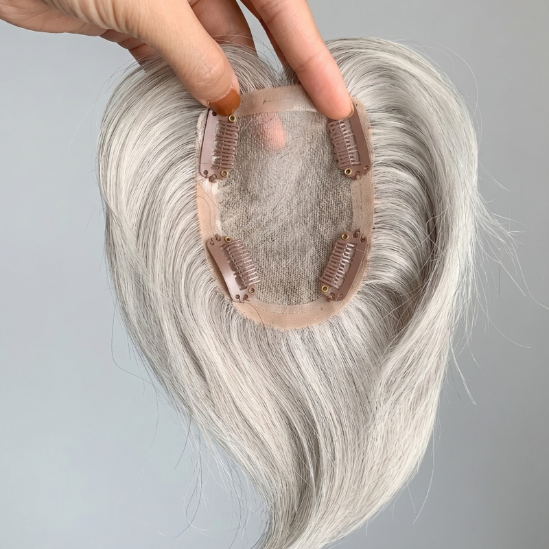 薄毛に最適な、小さめのベースでショート丈のピクシーカットのレミーヘアピース