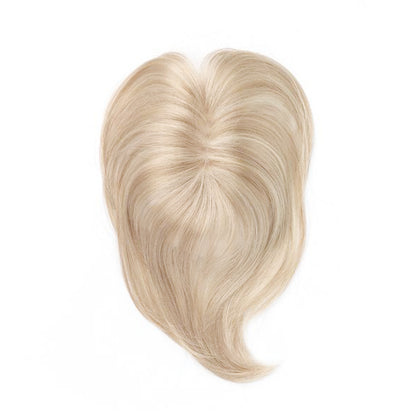 〖2つ買うと1つ無料〗ナチュラルストレート高品質レースベースブリーズルヘアトッパー前髪なし