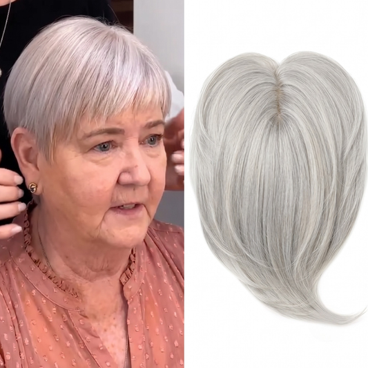 薄毛に最適な、小さめのベースでショート丈のピクシーカットのレミーヘアピース