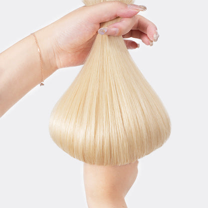 Extensiones de cabello humano REMY con cinta adhesiva de 10 pulgadas, 100 g, 40 unidades por paquete, sin costuras.