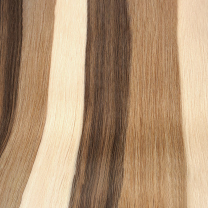 Extensiones de cabello humano REMY con cinta adhesiva de 10 pulgadas, 100 g, 40 unidades por paquete, sin costuras.