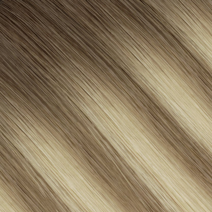 Extensiones de cabello humano REMY con cinta adhesiva de 10 pulgadas, 100 g, 40 unidades por paquete, sin costuras.