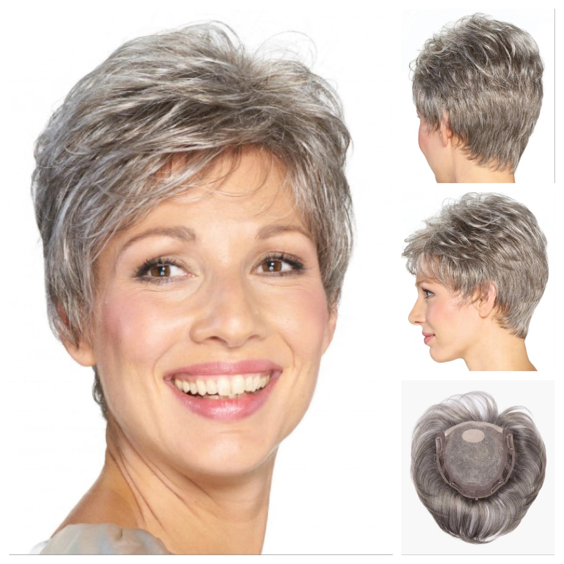 Short Top Pieces Breathable Wiglets Hairpieces Large Coverage Women Toupee VIVACROWN