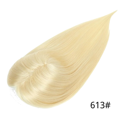 10×12CM Highlight Human Hair Topper – Invisible Mono Base, Clip-In for Women