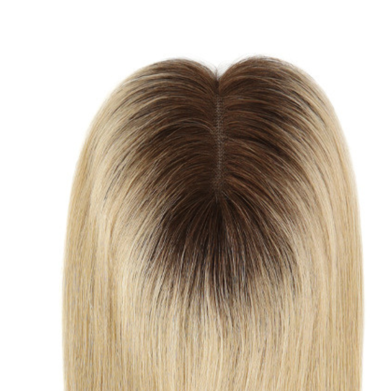 14*16CM ショートナチュラルヘアトッパー 女性用 薄毛をカバーしボリュームアップ