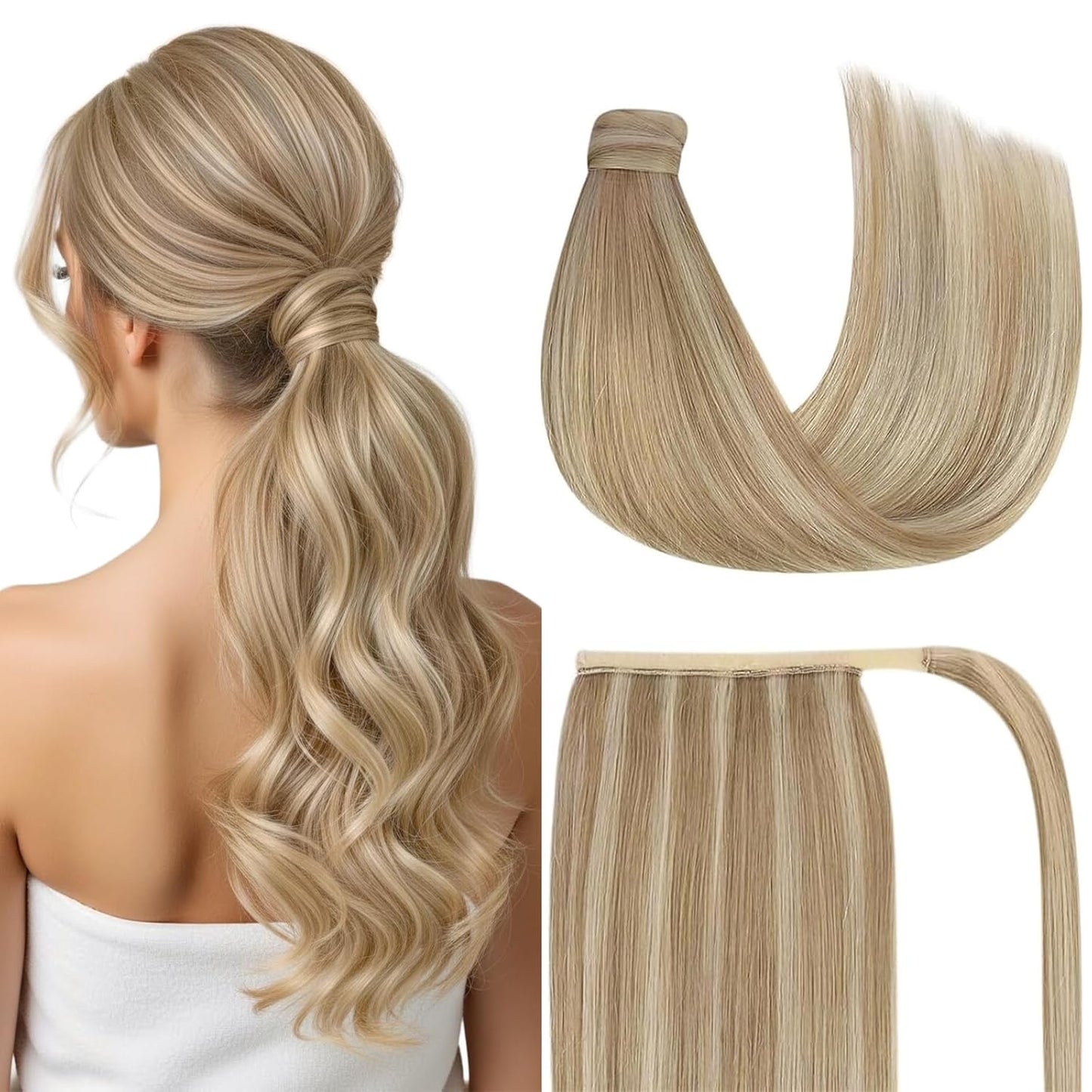 Premium Wrap Around Ponytail Extension | 100% Real Human Hair-Drak Brown