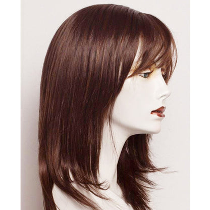 18～24インチ 4クリップ ナチュラルヘアトッパー 前髪付き 女性用 ボリュームアップ