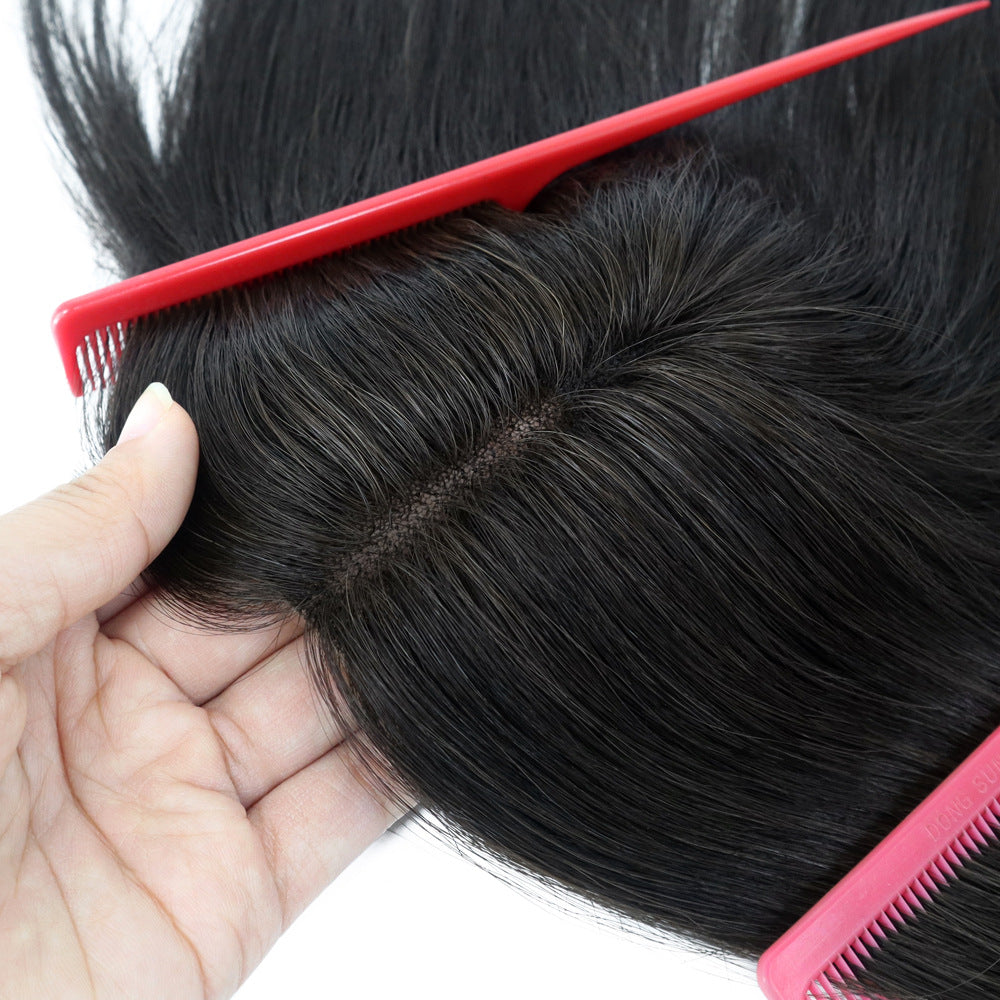 14*16CM ショートナチュラルヘアトッパー 女性用 薄毛をカバーしボリュームアップ
