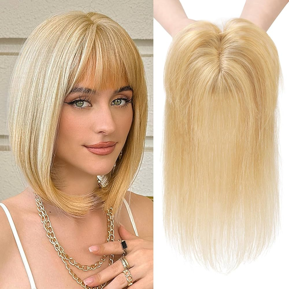 2025 New Straight Hair Topper With Bangs For  Women With Thinning Hair