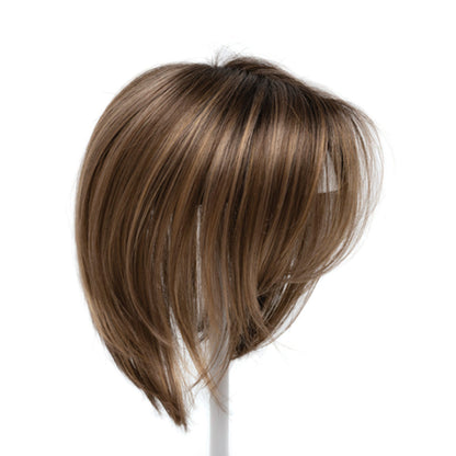 〖2つ買うと1つ無料〗ナチュラルストレート高品質レースベースブリーズルヘアトッパー前髪なし