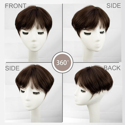 Summer Breathable&comfortable Short Hair Topper For Thinning Hair