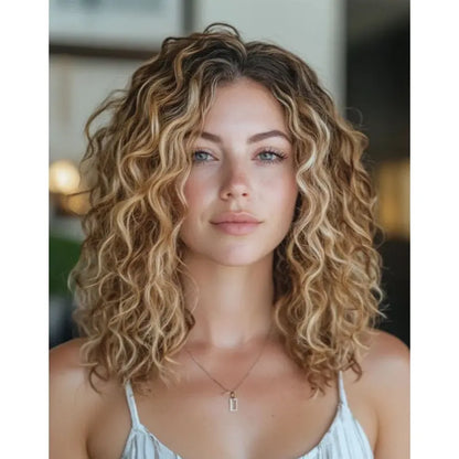 2025 New Curly Hair Toppers for Women with Thinning Hair-Cover Grays, Boost Volume - VIVACROWN