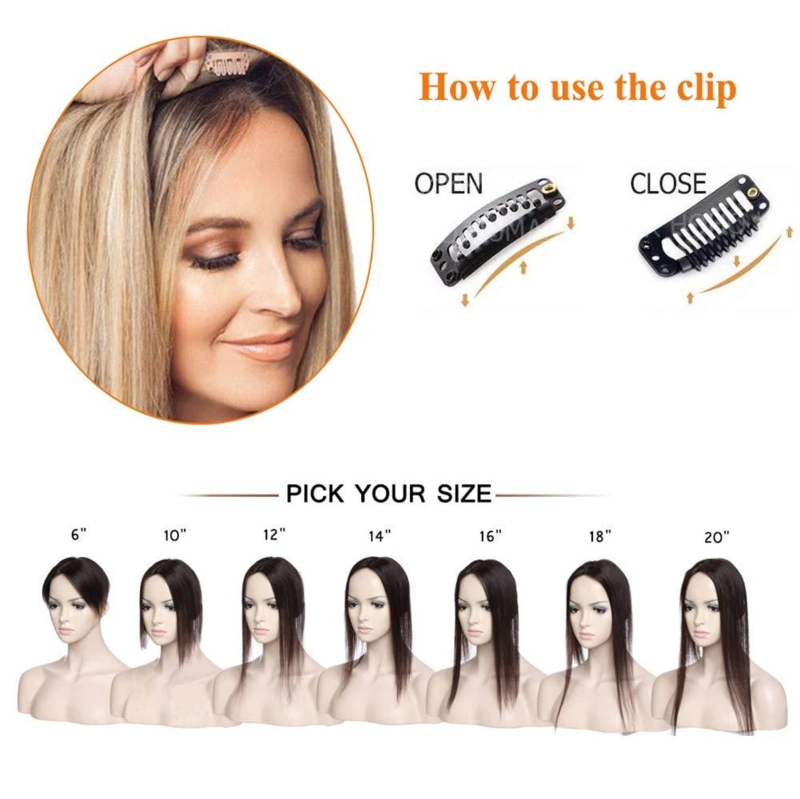 8 Inch Natural Root Blonde Wig for Short Hair, Like Your Own Hair