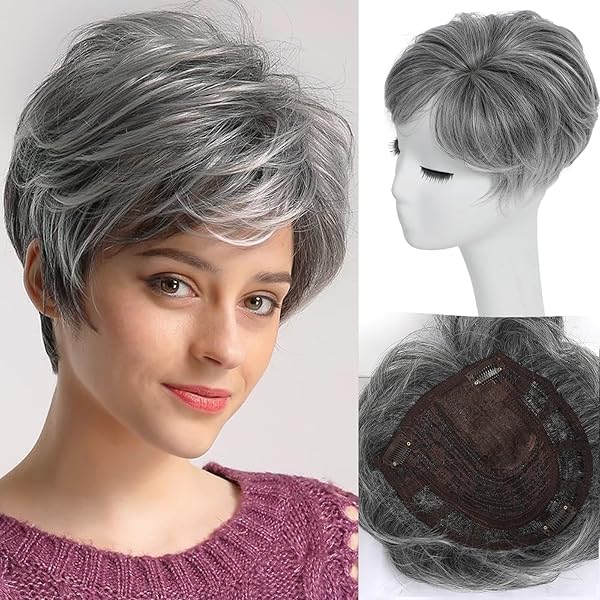 薄毛対策に！ショートヘア用トッパーがお買い得！抜け毛対策に！