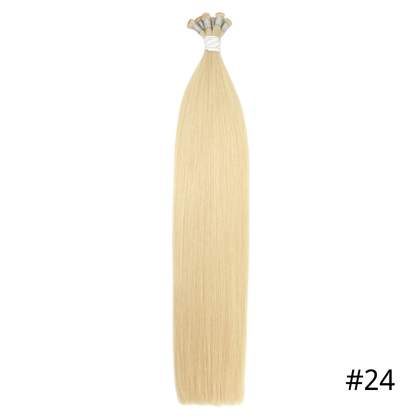 Hand Tied Weft Sew In Hair Extensions Color #18
