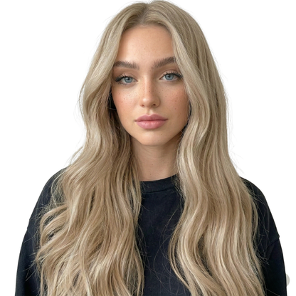 100% Human Hair Sew In Extensions Machine Weft Color #1