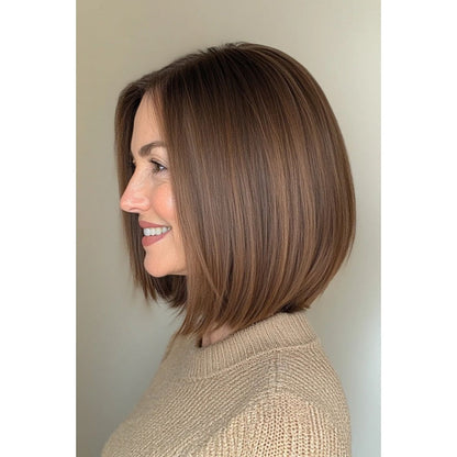 Straight Hair Topper for Crown Thinning – Natural Coverage at the Crown - VIVACROWN