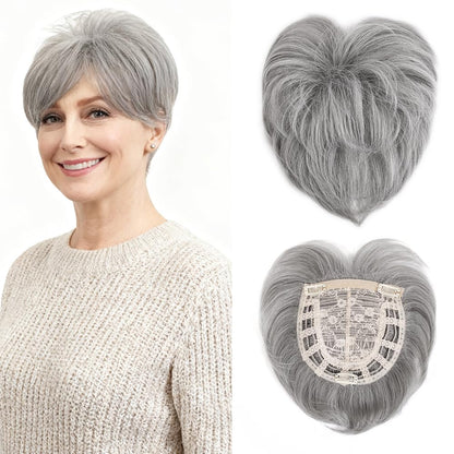 Classic Straight Pixie Hair Topper – Instant Fullness for Thinning Crowns