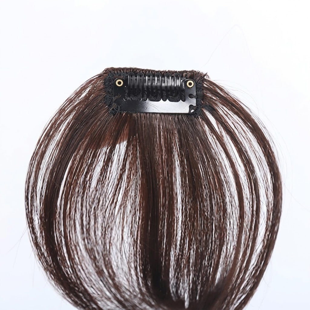 5"  Human Hair Seamless Clip-in Fringe Bangs