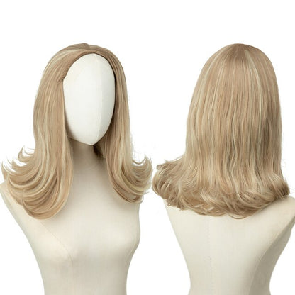 180% Density Half Wig Synthetic None Lace Heat Resistant Wig For Women Hair Wigs