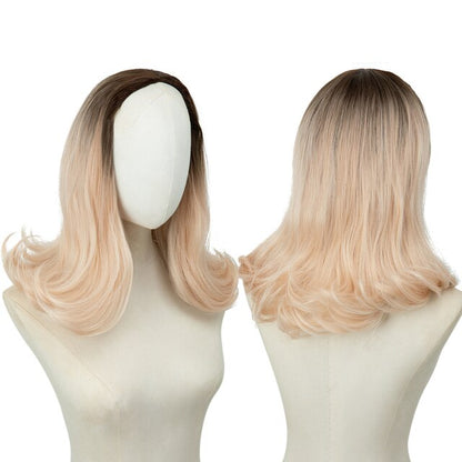 180% Density Half Wig Synthetic None Lace Heat Resistant Wig For Women Hair Wigs