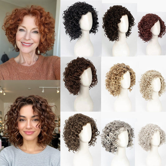 Hot Sale Fashion Curly Hair Toppers for Women with Thinning Hair-Cover Grays, Boost Volume