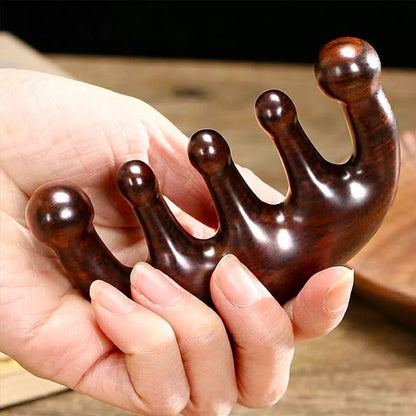 Wooden Massage Wide Teeth Hair  Comb Meridian Scalp Massage Scraping Comb Promotes Hair Growth